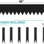 Borde jardín flexible 40" x8" set 6 con 7 clips