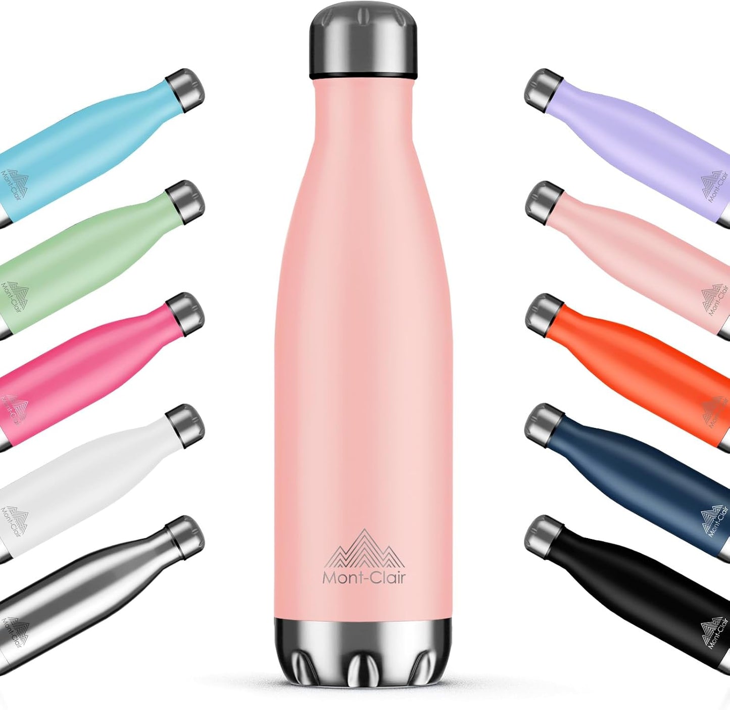 Botella agua acero inox aislada sin BPA 17oz