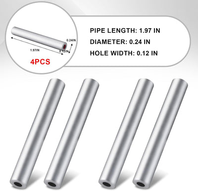 Kit reparación visera aluminio Jeep Wrangler JK 07-17 1.97pulg