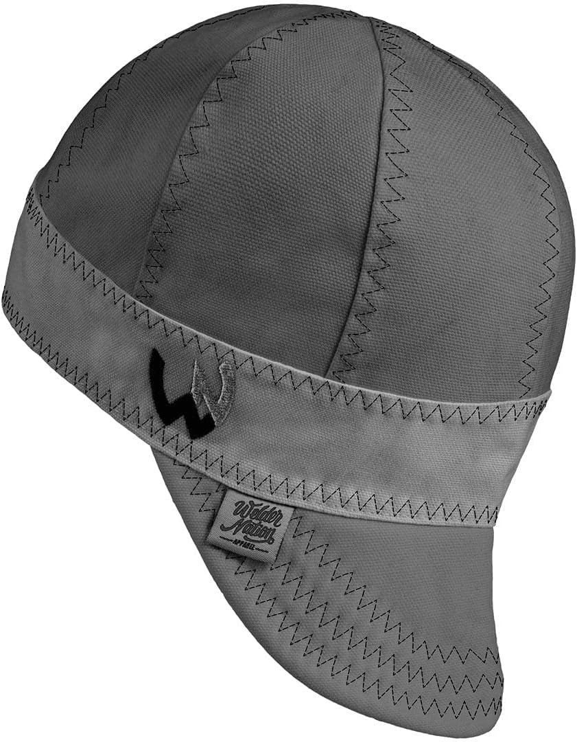 Gorro soldador 8 paneles algodón lona pato 10oz