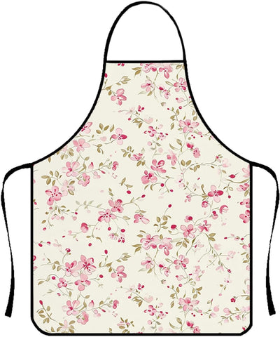 Delantal mujer floral impermeable poliéster cocina hornear