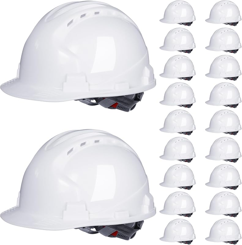 20 Pzas Casco Seguridad ABS Ajustable Hombres