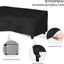 Funda sofa forma V impermeable 118x33.5x31pulg negro