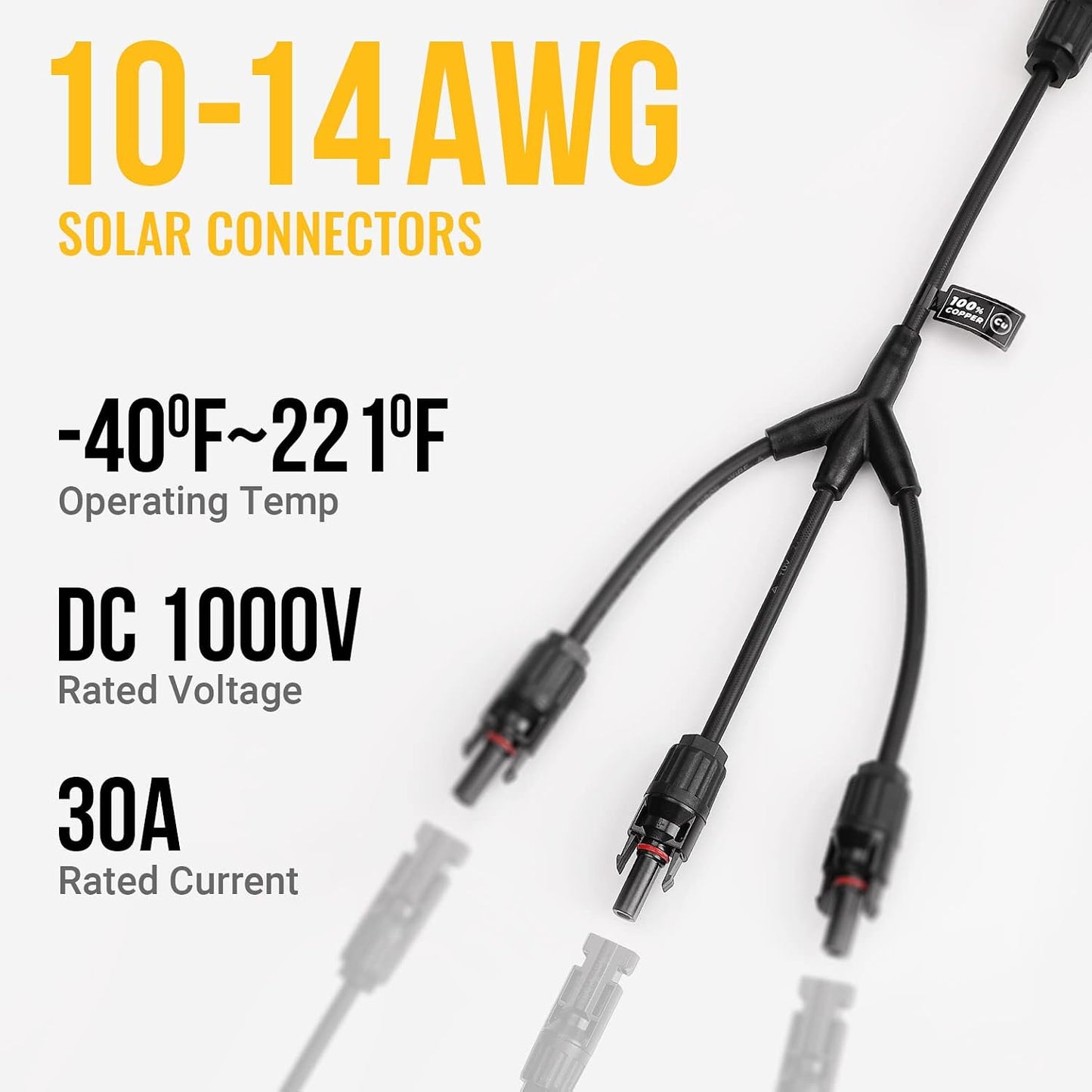Conectores ramificación solar 1 a 3 kit herramientas