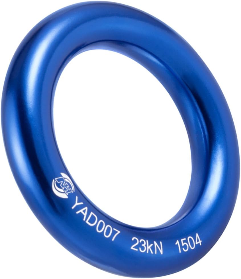 Anillo rappel aluminio 23kn para escalada y hamaca