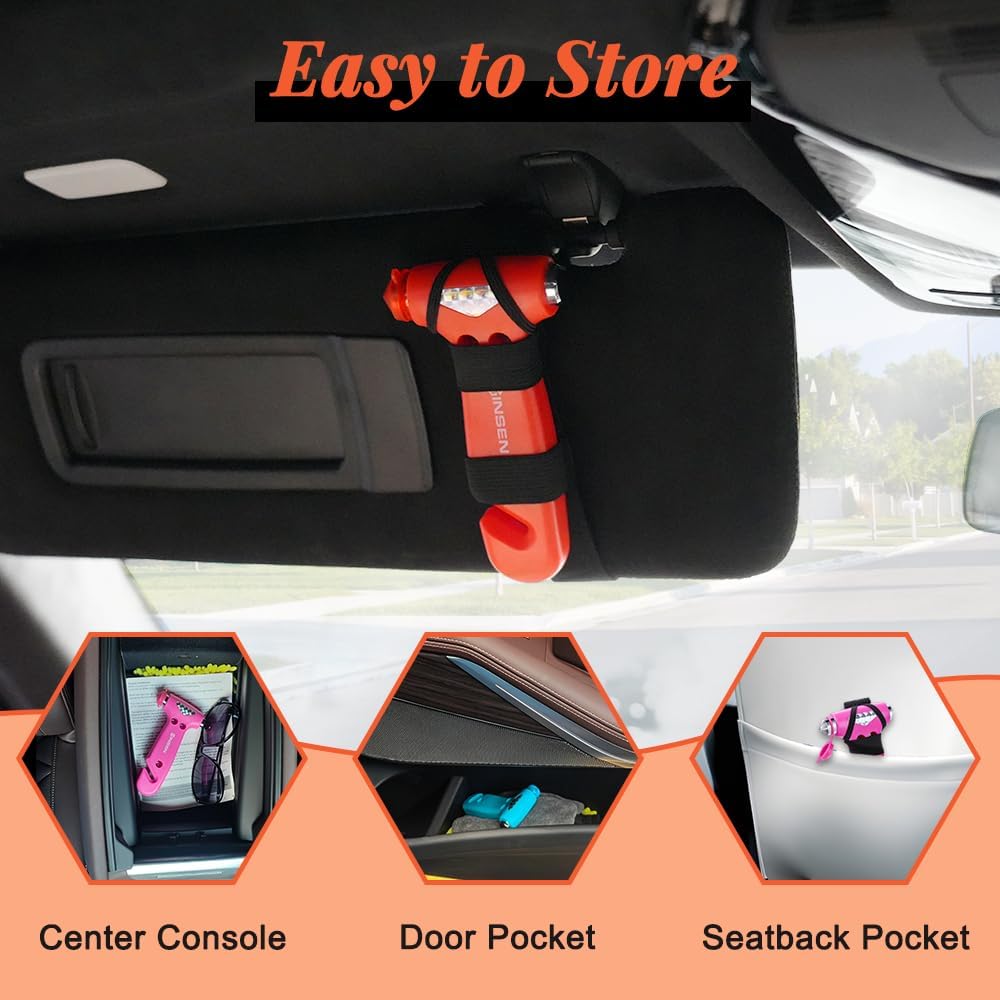 Rompeventanas coche 3en1 herramienta escape emergencia