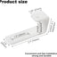 Set 4 ganchos escalera litera infantil PVC blanco y metal