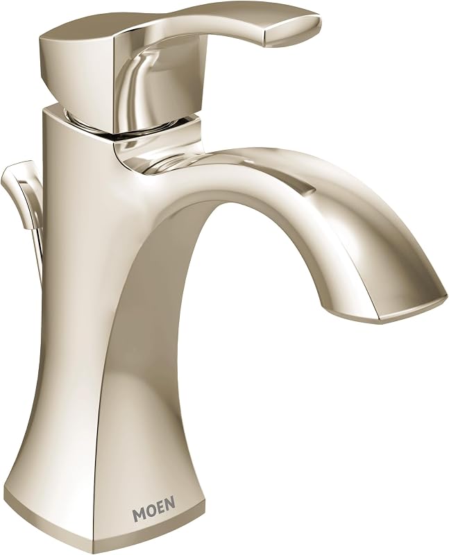 Grifo baño monocomando un solo agujero Moen 6903NL níquel