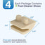 Kit zapatos aspiradora piscina Hayward 4 Pzas