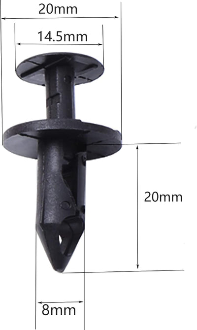 200 Clips Retención Parachoques GM Ford Toyota