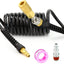 Manguera aire 1/4x10ft reforzada con restrictor y acoplador 360°