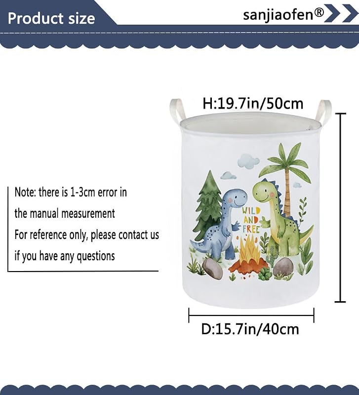 Cesta plegable dinosaurio para juguetes hogar oficina