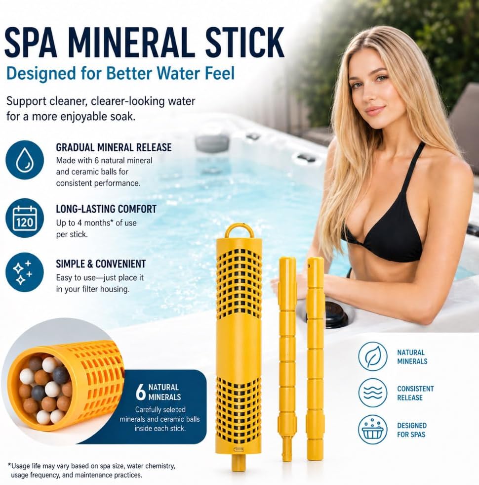 Palitos minerales spa para bañera hidromasaje 4 meses