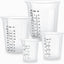 Set 4 Tazas Medidoras Silicón Reutilizables 4.2oz