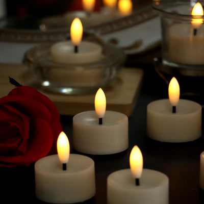 Velas LED sin llama con pilas para fiestas y hogar set 50