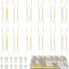 Perchas acero inox 12" para colgar placas pack 12