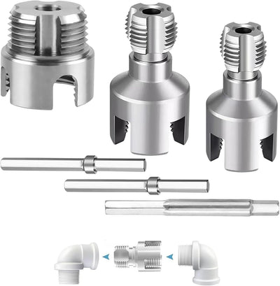 3 Pzas Threader Tubo PVC Doble Función 1/2-1"