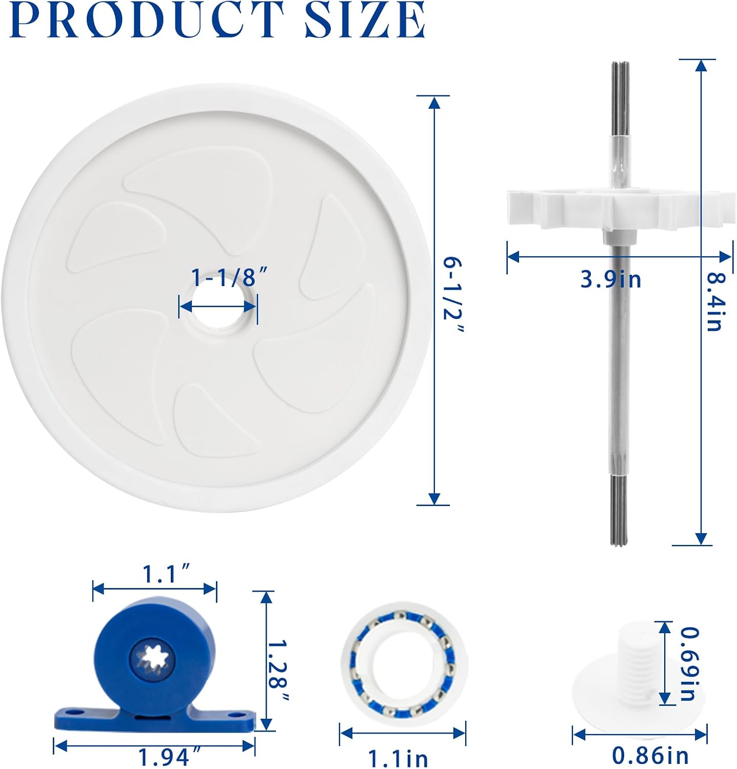 Kit repuesto limpiador piscina C6 C60 C80 C86