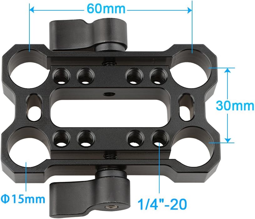 Abrazadera elevadora varilla 0.591pulg para riel hombro negro