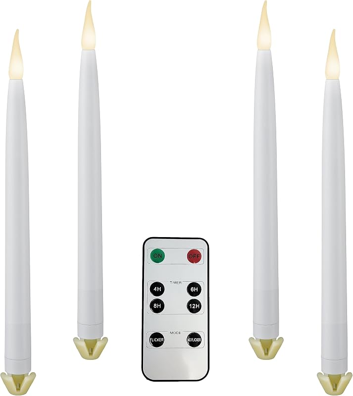 Velas LED cónicas a pilas con control remoto 11.75pulg