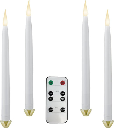 Velas LED cónicas a pilas con control remoto 11.75pulg