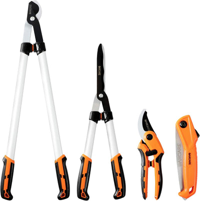 Tijeras podar 4en1 sierra acero carbono cortador ramas
