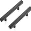 25 Tiradores Acero Inox Negro Mate 5" Cajones Cocina