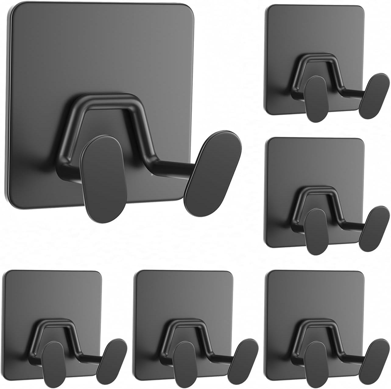 Ganchos adhesivos ducha acero inox dobles para afeitar