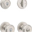 Set manijas puerta exterior cerrojo seguro níquel
