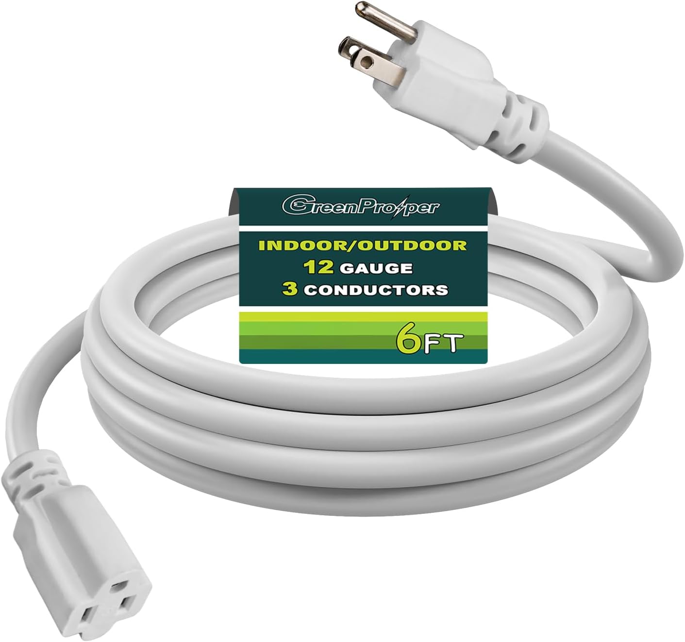 Cable extensión 12 AWG SJTW 6ft resistente