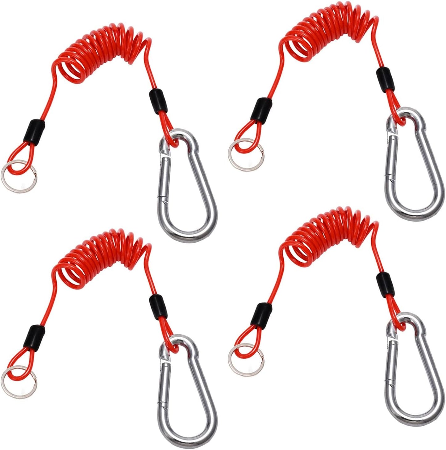 4 Cables Remolque 4ft Resorte Espiral Freno