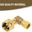 Adaptador codo quemador propano 1lb SAE latón 3/8pulg 90grados