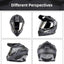 Casco motocicleta Dual Sport Adventure con visera doble