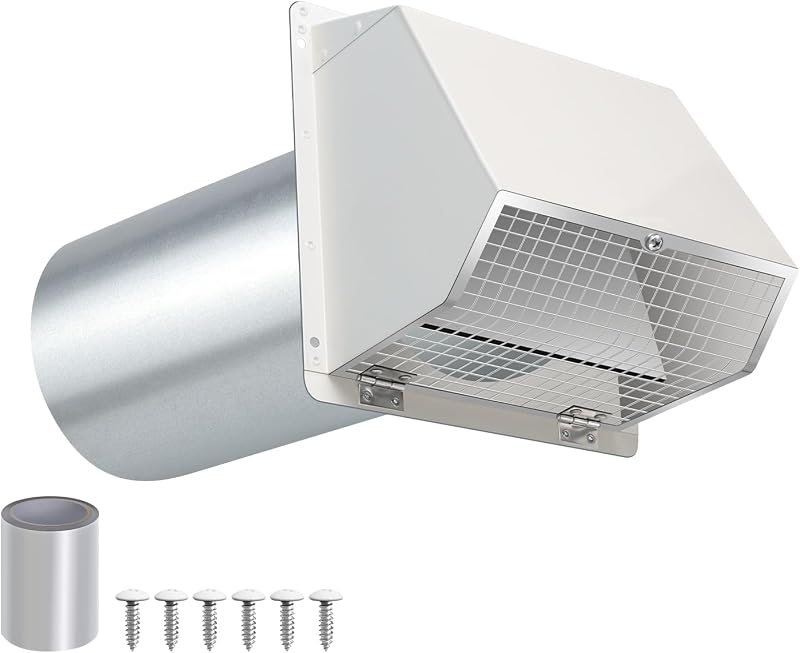 Cubierta ventilación secadora 3" exterior con pantalla