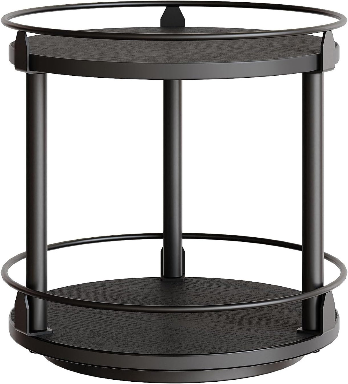 Estantería especias giratoria 2 niveles con soporte cafetera