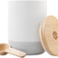 Recipiente cerámica recargable con tapa madera 7.5oz sin BPA