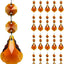20 Prismas Cristal Colgantes Octágono 1.5" Ámbar