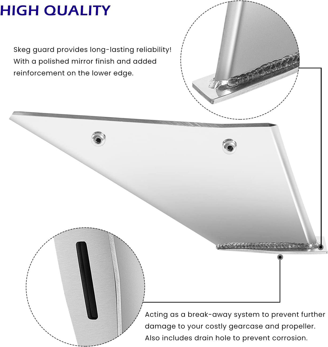 Protector acero inox para motores Mercury 75-175hp