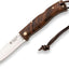 Cuchillo Bushcraft Hoja Sandvik 14C28N Mango Nogal