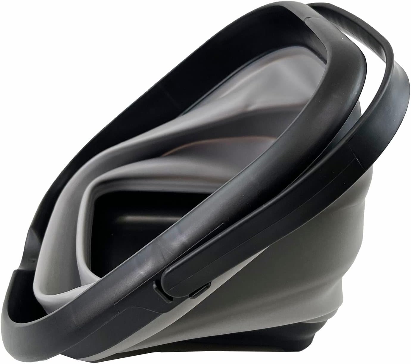 Cubo agua cuadrado plegable 8.5l 12.2" negra/aleación gris