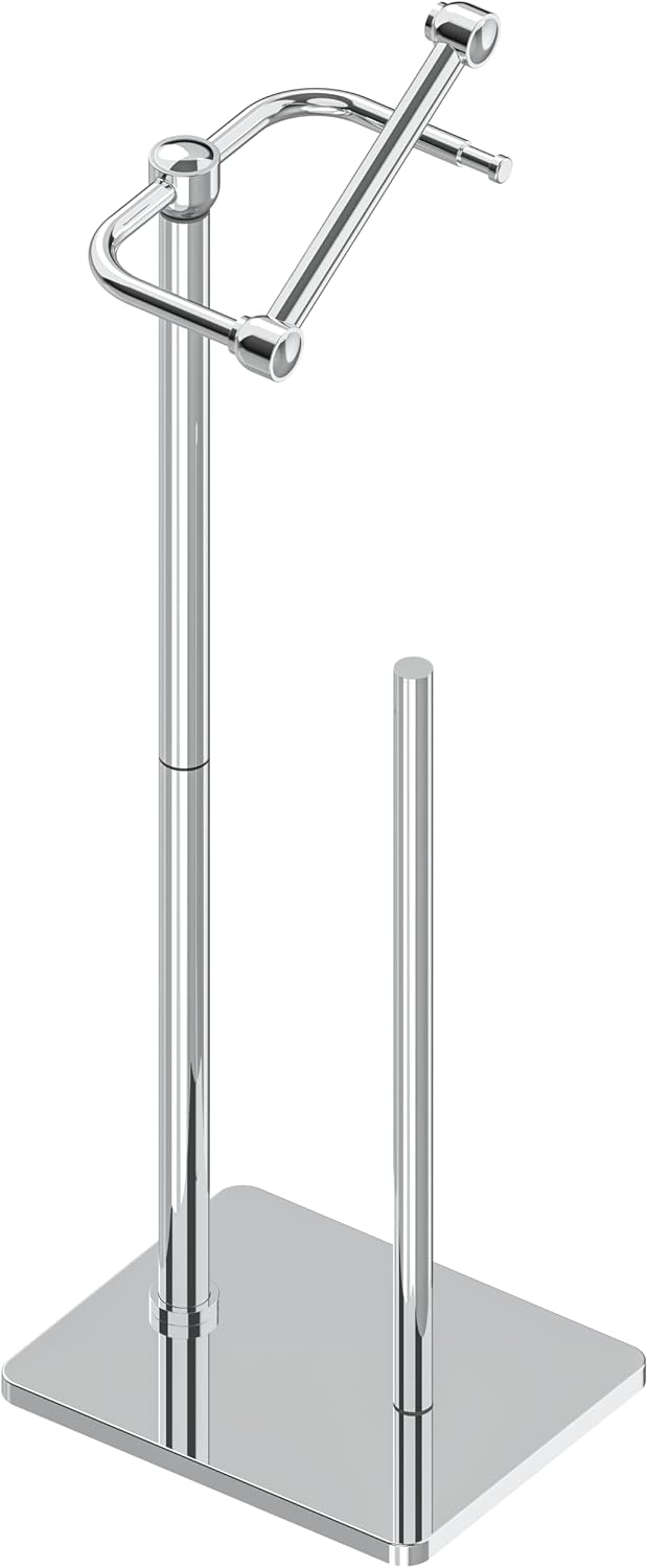 Soporte papel higiénico acero inox 4 rollos base estable