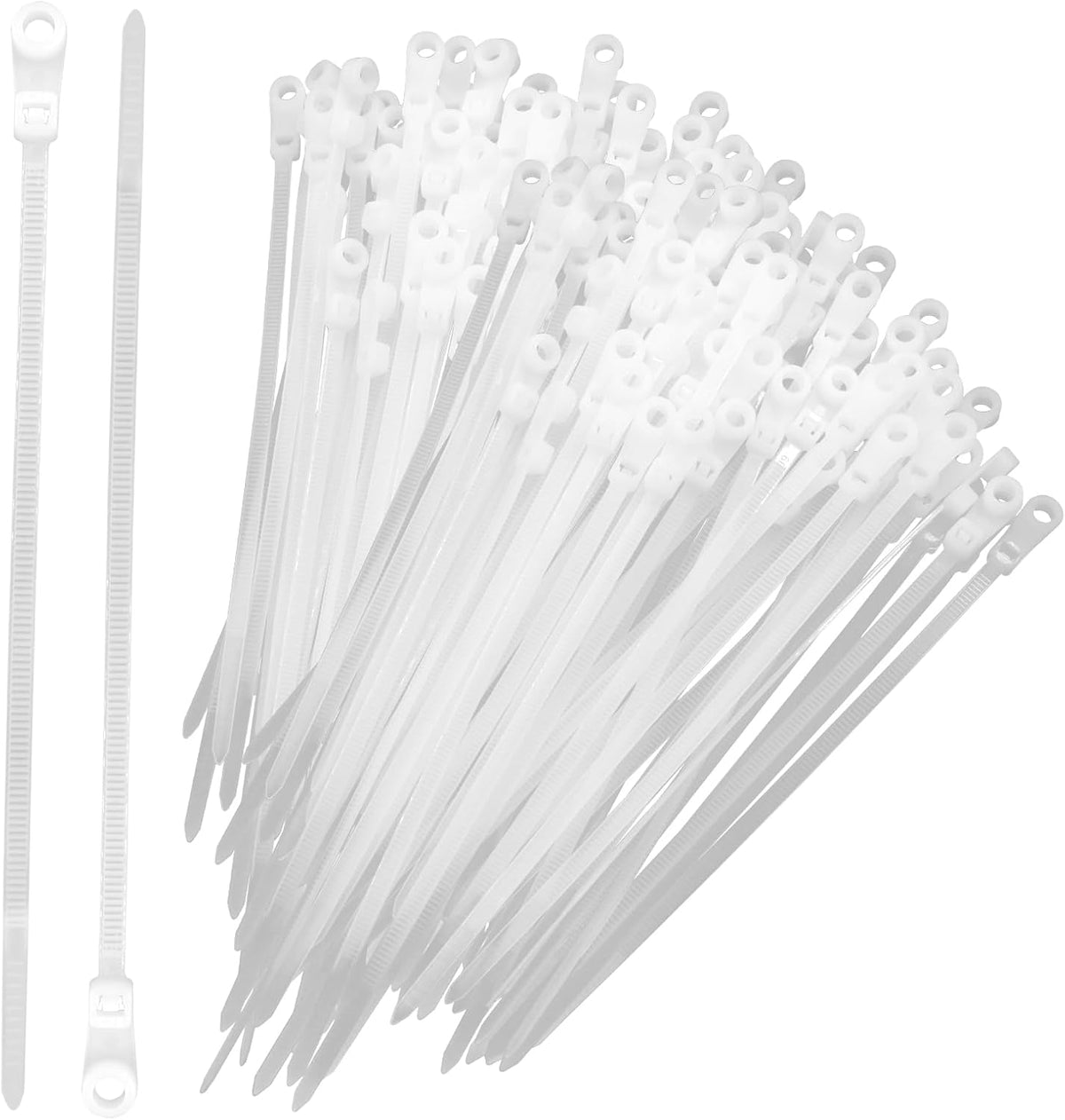 Pack 200 Bridas Nylon Blanco 6pulg Interior Exterior