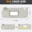 Visera solar gris izquierda Chevy Sonic 12-19