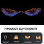 2 Pzas Luces LED Ojos Diablo USB 11 Estilos Azul