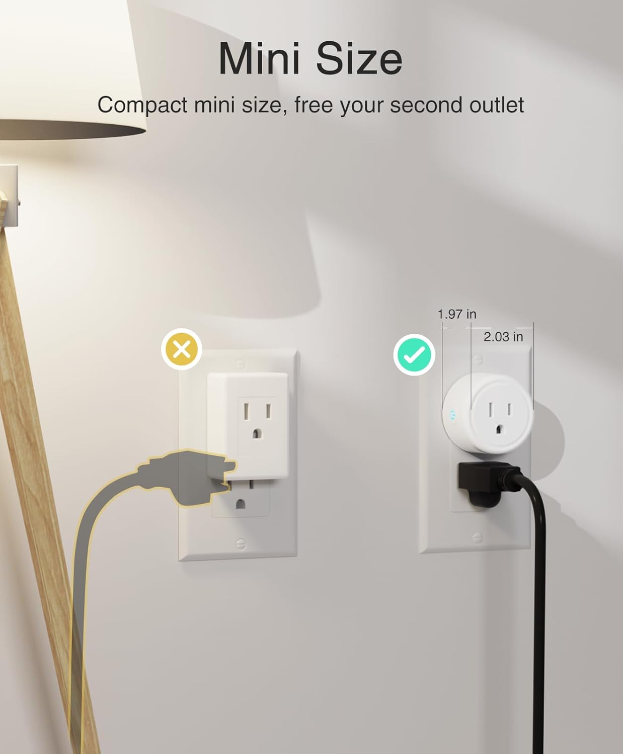 Enchufe inteligente WiFi con Alexa y Google Home 2.4 GHz