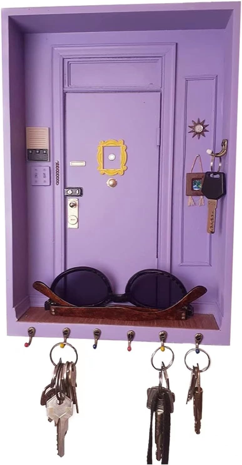 Soporte llaves pared Friends madera decoración hogar