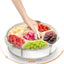 Bandeja servicio dividida con tapa 6 compartimentos