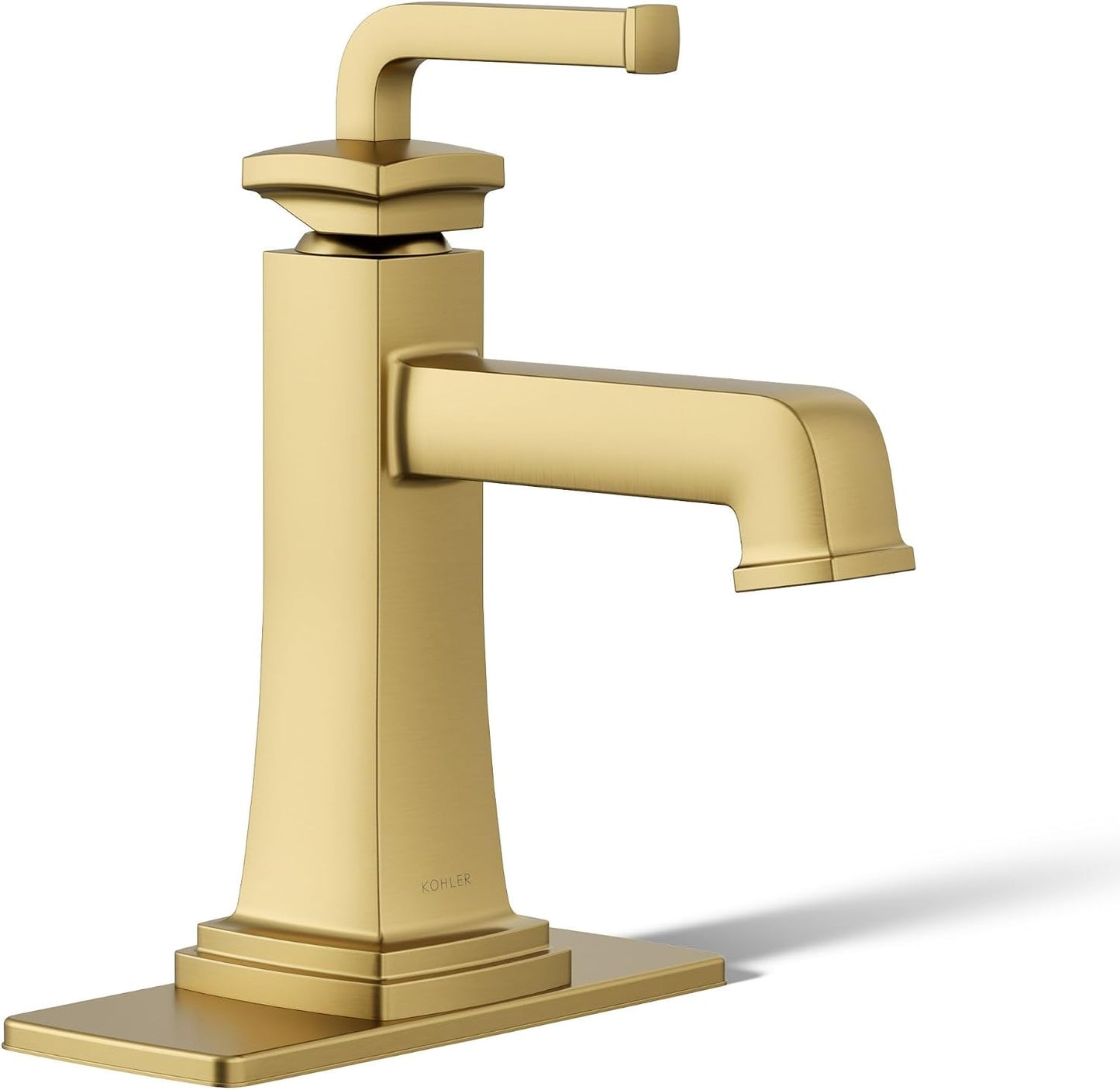 Grifo baño una manija 1.2gpm latón cepillado vibrante