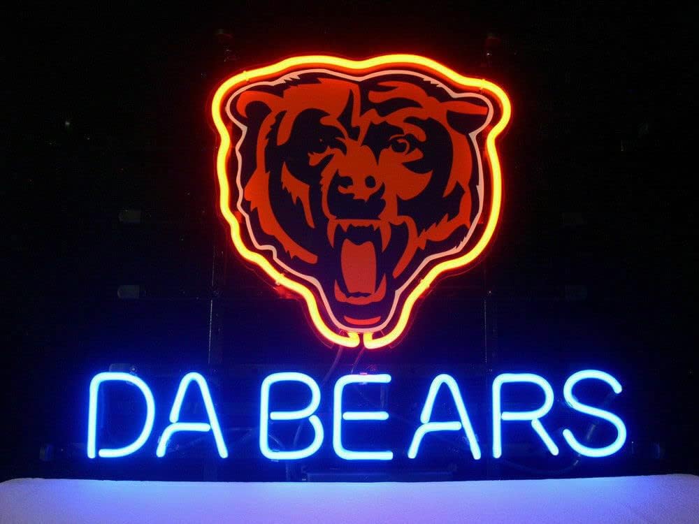 Lámpara neón Da Bears 14x10 pulg decoración bar