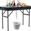 Mesa hielo 4ft plegable con drenaje para fiestas barbacoa